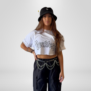 Reckless Cropped Tee - White