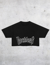 Reckless Cropped Tee - Black