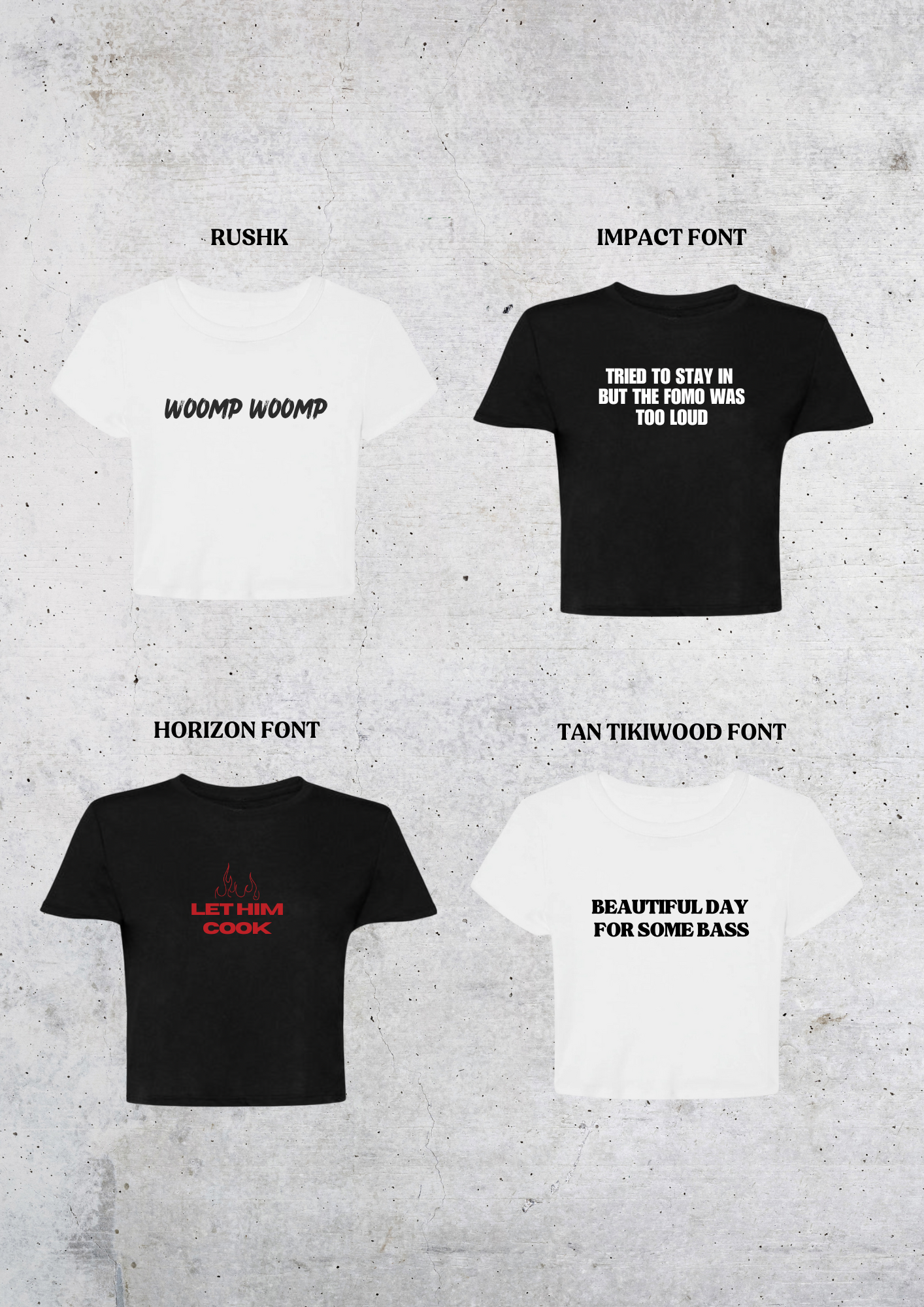 Custom Cropped Baby Tee